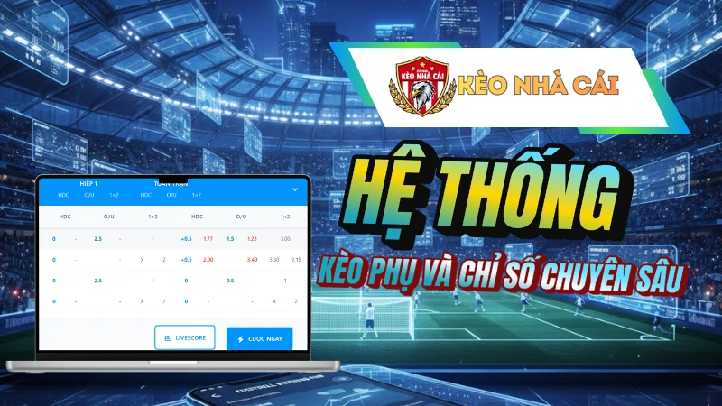 Hệ thống kèo phụ và chỉ số chuyên sâu tại Keonhacai.talk 